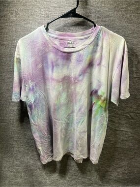 Makers Market Pastel Tie-Dye Short Sleeve Tee - Lavender, Mint, Sky Blue